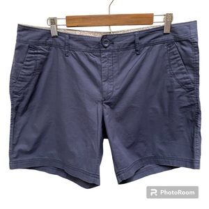 Eddie Bauer Pigment Dyed Shorts Sz 14 Blue 100% Cotton